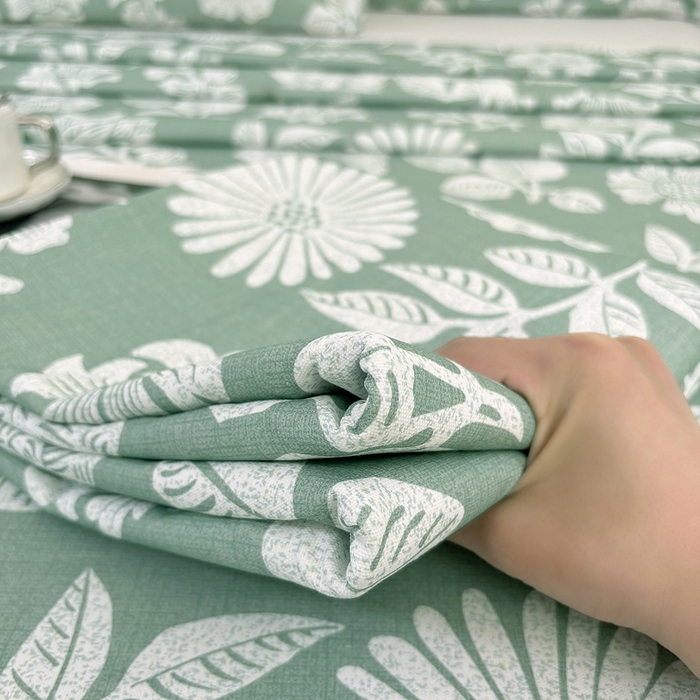 91家纺网 家纺一手货源 找家纺 伊而梦蚊帐 2025新款原棉老粗布床单 春草青