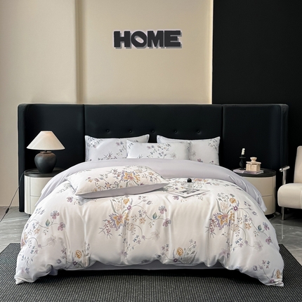 91家纺网 家纺一手货源 找家纺 （总）慕晨 2025春夏新品莱赛尔天丝数码印花四件套莱赛尔四件套天丝夏季凉感直播热款