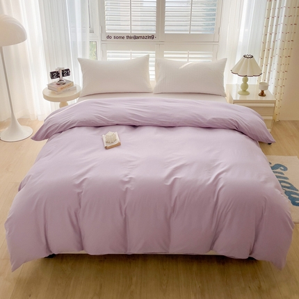 漫时光 2025新款A类40s纯棉水洗棉单品系列-单被套 梦幻紫