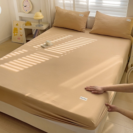 91家纺网 家纺一手货源 找家纺 （总）罗亿家纺 2025新款云感提花双层纱定标minmin(系列)床笠