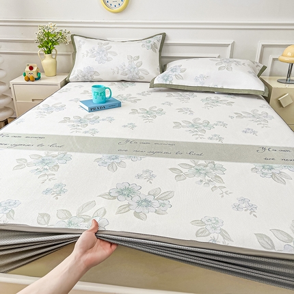 91家纺网 家纺一手货源 找家纺 （总）大元 2025新款数码印花冰藤席系列