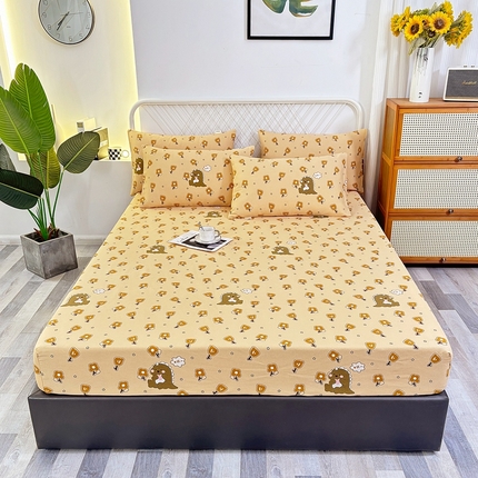 91家纺网 家纺一手货源 找家纺 伊而梦蚊帐 2025新款原棉老粗布床笠 恐龙咖