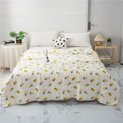 91家纺网 家纺一手货源 找家纺 （总）金泰莱 2025新款里外全棉夏被纱布夏被棉花被子夏凉被纯棉夏被空调被