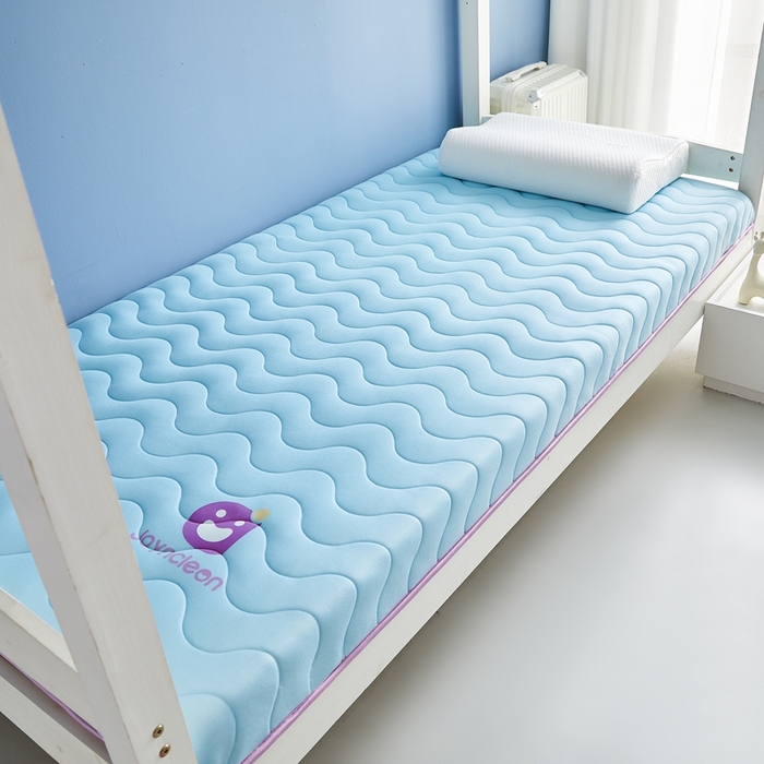 91家纺网 家纺一手货源 找家纺 艺博床垫 2025新款牛奶丝学生床垫 蓝色