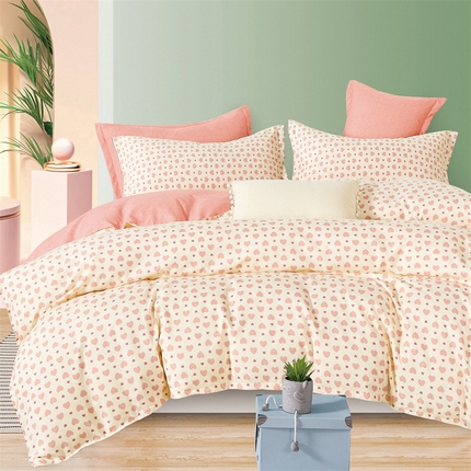 91家纺网 家纺一手货源 找家纺 （总）畅畅家纺 2025新款春夏活性小清新印花云锦棉四件套