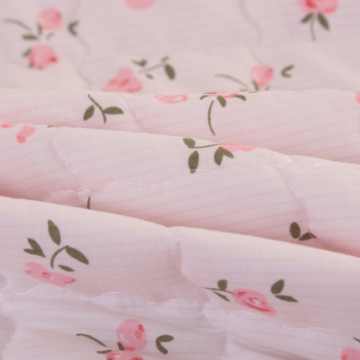 91家纺网 家纺一手货源 找家纺 被多多被业  2025新款小清新印花小竺棉多针绗绣夏凉被 蝴蝶结