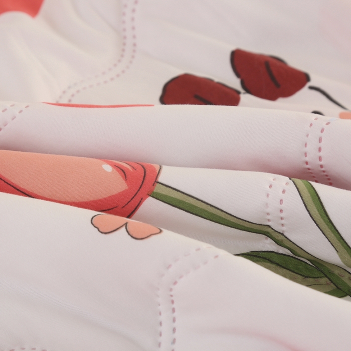 91家纺网 家纺一手货源 找家纺 被多多被业  2025新款印花水洗棉夏被 蝶恋花海