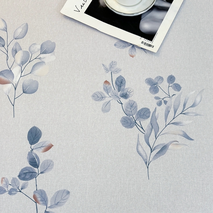 91家纺网 家纺一手货源 找家纺 伊而梦蚊帐 2025新款A类老粗布抗菌床单 清江曲-蓝