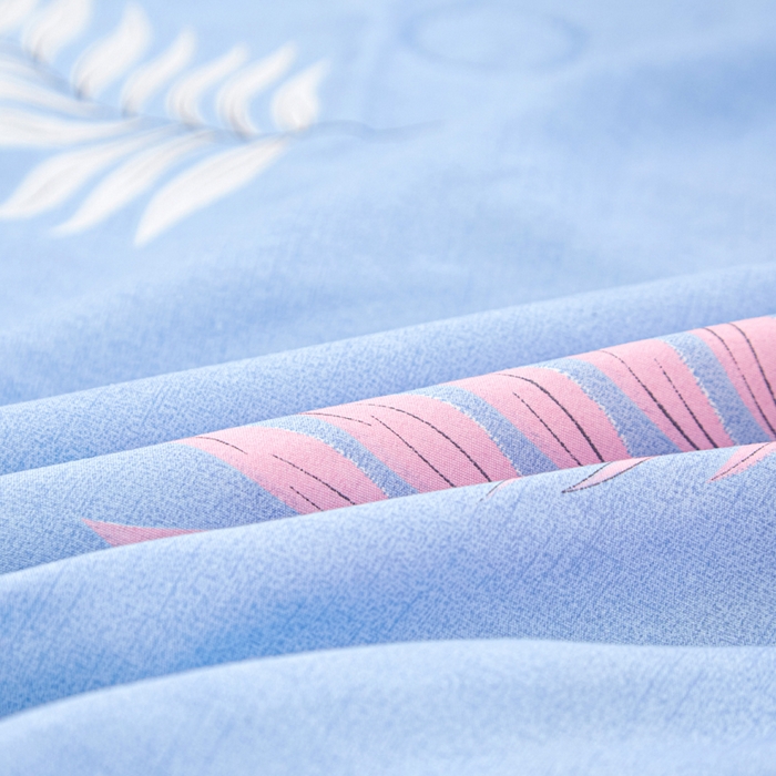 91家纺网 家纺一手货源 找家纺 侨鑫 2025新款亲肤水洗棉夏被宽边 心悦蓝