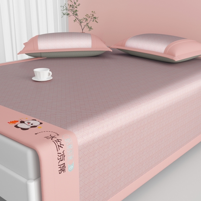 91家纺网 家纺一手货源 找家纺 （总）爱宝被业  2025新款凉感抗菌冰丝席凉席