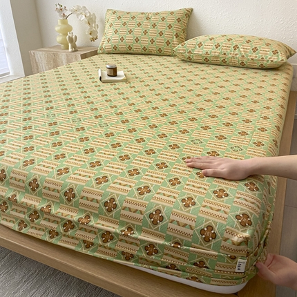 91家纺网 家纺一手货源 找家纺 （总）九亭家纺 2025新款A类全棉老粗布单床笠