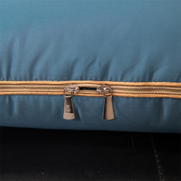 91家纺网 家纺一手货源 找家纺 照世家纺 2025新款柔软透气全棉抱枕被-蝶影 蝶影-湖蓝