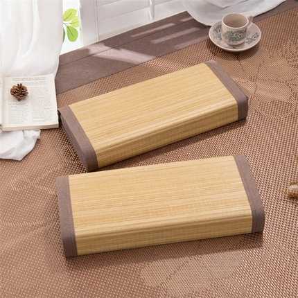 91家纺网 家纺一手货源 找家纺 （总）仁宇枕业 2025新款新品夏凉助眠金丝系列竹面竹席软枕头枕芯