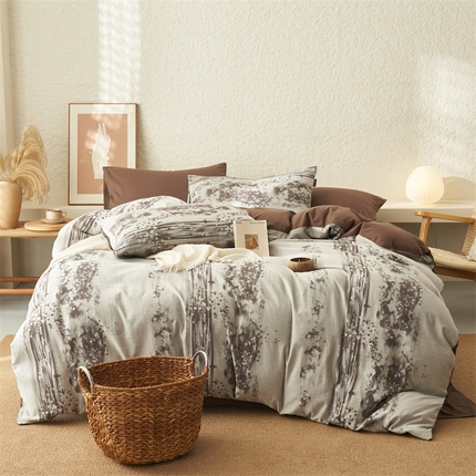 91家纺网 家纺一手货源 找家纺 （总）趣色2025新款A类全棉色织大提花四件套