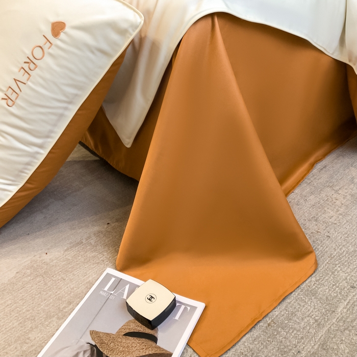 91家纺网 家纺一手货源 找家纺 吾诺 2025 双拼及羽毛刺绣夏被四件套绣花夏被水洗天丝夏被水洗真丝夏凉被空调被 奶昔白-焦糖