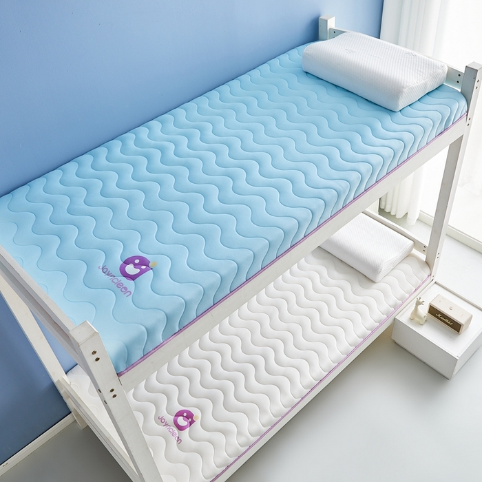 91家纺网 家纺一手货源 找家纺 艺博床垫 2025新款牛奶丝学生床垫 蓝色