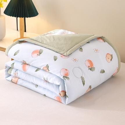 91家纺网 家纺一手货源 找家纺 诗雅2025新款A类小竺棉夏被被子被芯 平安果