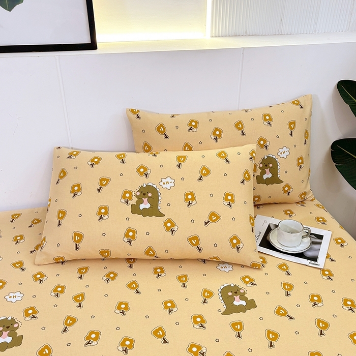 91家纺网 家纺一手货源 找家纺 伊而梦蚊帐 2025新款原棉老粗布床单 恐龙咖