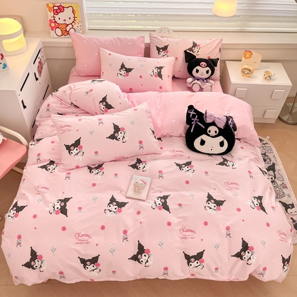 91家纺网 家纺一手货源 找家纺 （总）暮思家居 2025新款正版授权三丽鸥全棉四件套系列四件套