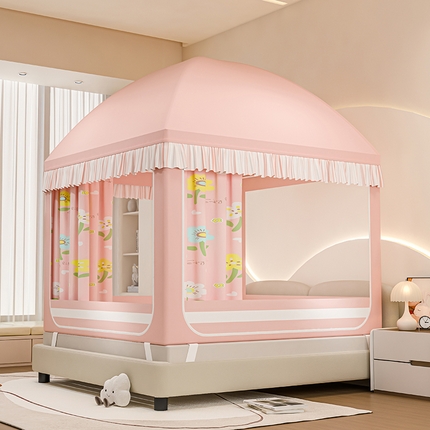 91家纺网 家纺一手货源 找家纺 （总）冉美家纺 2025新款屋顶式遮光防尘防摔蚊帐