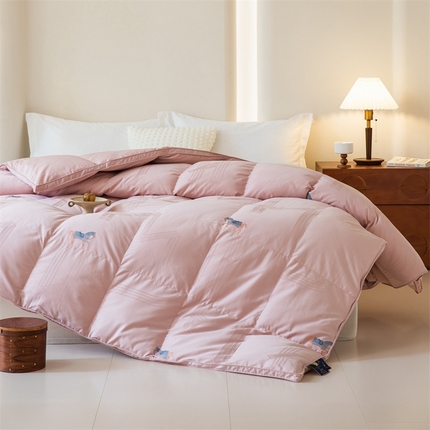 91家纺网 家纺一手货源 找家纺 （总）御眠纺 2025新款全棉双层刺绣羽绒被壳高端羽绒被高支高密羽绒被壳