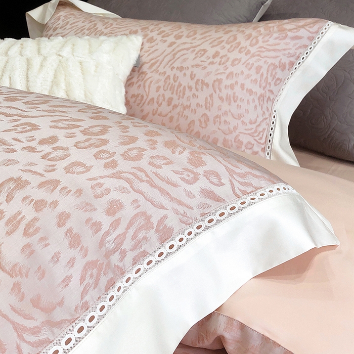 91家纺网 家纺一手货源 找家纺 涞澳家纺 2025新款天丝棉色织提花四件套 妙颜