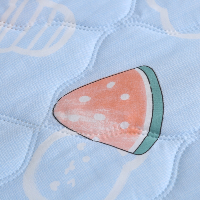 91家纺网 家纺一手货源 找家纺 被多多被业  2025新款清新印花亲肤绒超声波工艺夏凉被 凉爽夏日