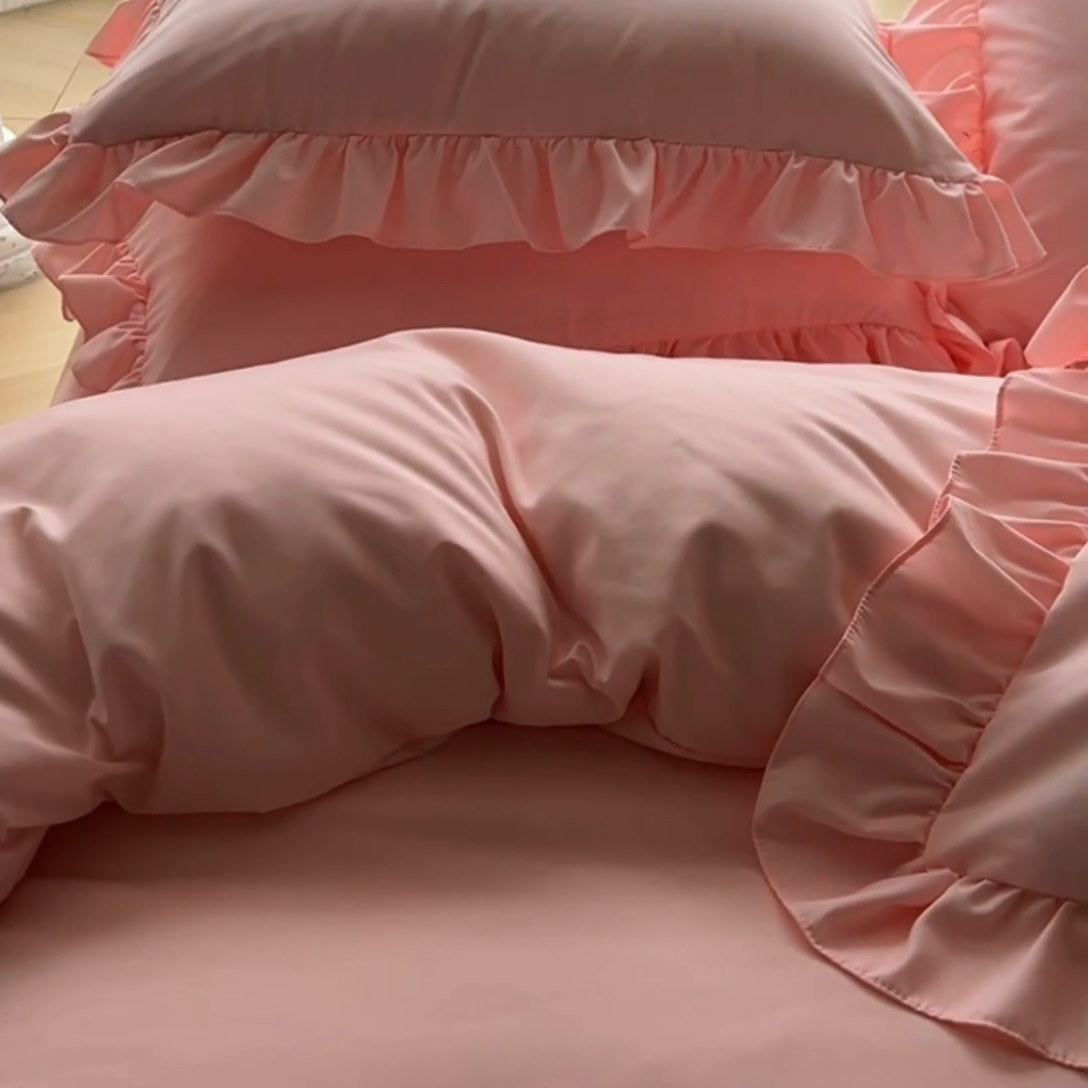 91家纺网 家纺一手货源 找家纺 （总）凯美家居 2025新款超柔亲肤磨毛刺绣花仙子系列四件套