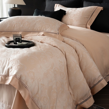 91家纺网 家纺一手货源 找家纺 （总）涞澳家纺 2025新款天丝棉色织提花四件套