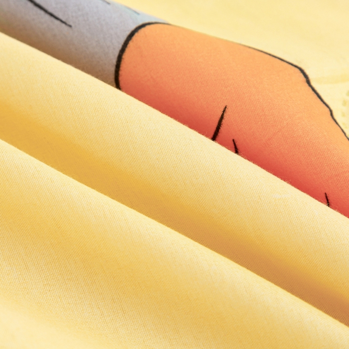 91家纺网 家纺一手货源 找家纺 侨鑫 2025新款亲肤水洗棉夏被宽边 快乐兔