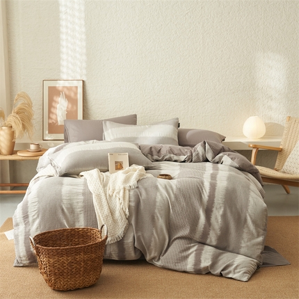 91家纺网 家纺一手货源 找家纺 （总）趣色2025新款A类全棉色织大提花四件套