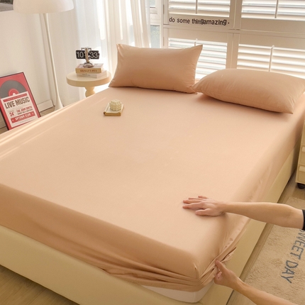 91家纺网 家纺一手货源 找家纺 （总）漫时光 2025新款A类40s纯棉水洗棉单品系列-单床笠