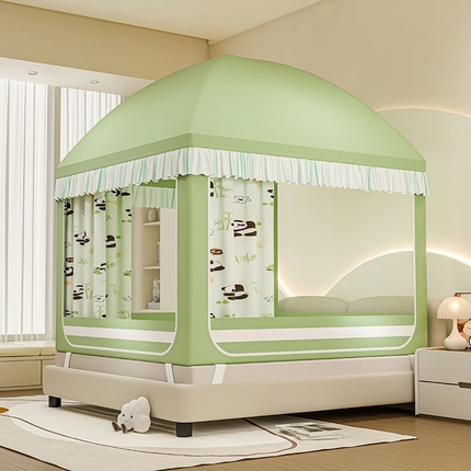 91家纺网 家纺一手货源 找家纺 （总）冉美家纺 2025新款屋顶式遮光防尘防摔蚊帐