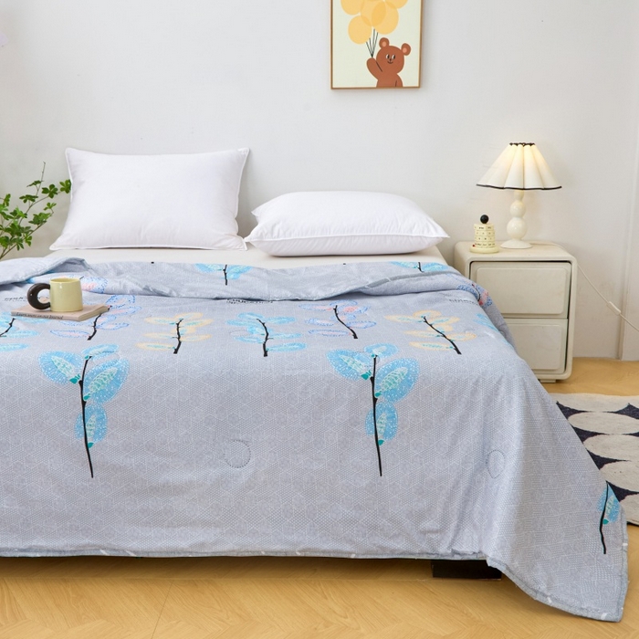 91家纺网 家纺一手货源 找家纺 （总）2025新款亲肤绒礼品夏被窄边