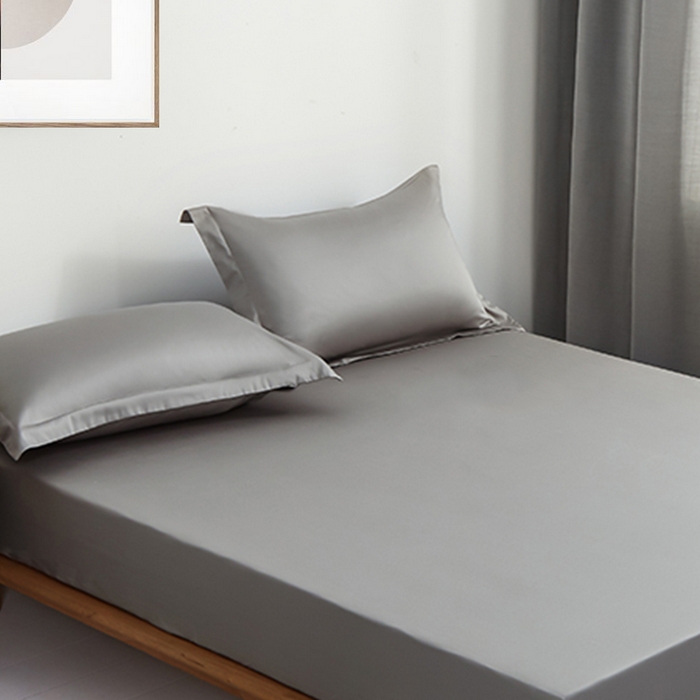 91家纺网 家纺一手货源 找家纺 金喜 2025新款全棉枕套喷气全棉宽边枕套枕头套-优雅系列 优雅-深烟灰