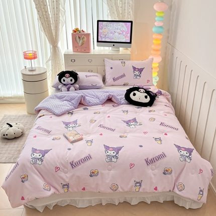 （总）暮思家居 2025新款正版授权三丽鸥A版纯棉B版安抚豆豆绒春秋被冬被豆豆被被子被芯系列