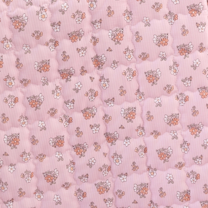 91家纺网 家纺一手货源 找家纺 被多多被业  2025新款小清新印花小竺棉多针绗绣夏凉被 樱花