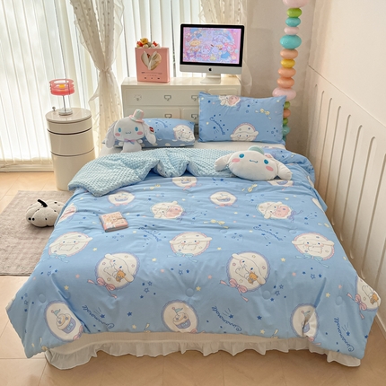 暮思家居 2025新款正版授权三丽鸥A版纯棉B版安抚豆豆绒春秋被冬被豆豆被被子被芯系列 豆豆被-蓝色玉桂狗