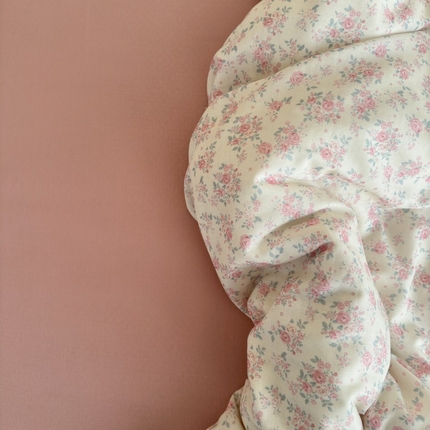 91家纺网 家纺一手货源 找家纺 亿梵家居 2025新款A类母婴级有氧全棉纯棉双层纱纯棉印花四件套-床拍图 梅林春晓-米