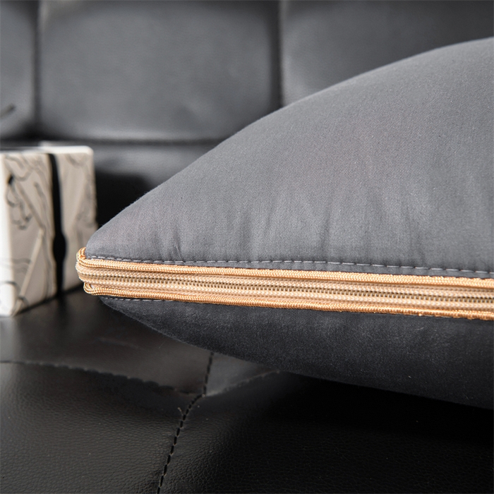 91家纺网 家纺一手货源 找家纺 照世家纺 2025新款柔软透气全棉抱枕被-蝶影 蝶影-深灰