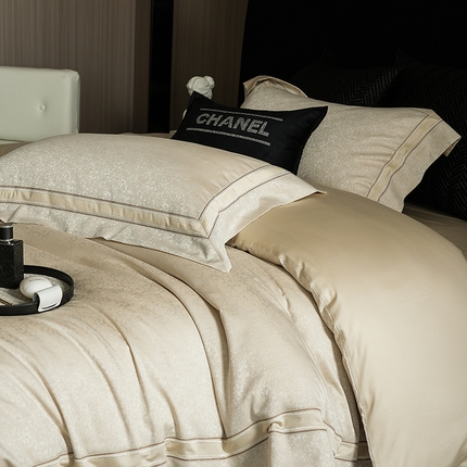 91家纺网 家纺一手货源 找家纺 （总）涞澳家纺 2025新款天丝棉色织提花四件套