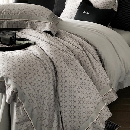 91家纺网 家纺一手货源 找家纺 （总）涞澳家纺 2025新款天丝棉色织提花四件套