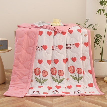 被多多被业  2025新款印花水洗棉夏被 蝶恋花海