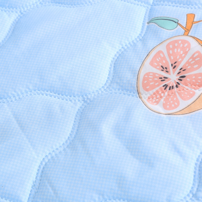 91家纺网 家纺一手货源 找家纺 被多多被业  2025新款清新印花亲肤绒超声波工艺夏凉被 水果派