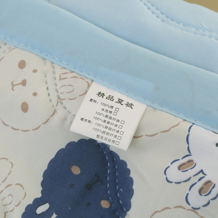 91家纺网 家纺一手货源 找家纺 被多多被业  2025新款印花水洗棉夏被 萌萌兔