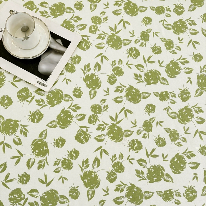 91家纺网 家纺一手货源 找家纺 伊而梦蚊帐 2025新款A类老粗布抗菌床单 剪影花-绿