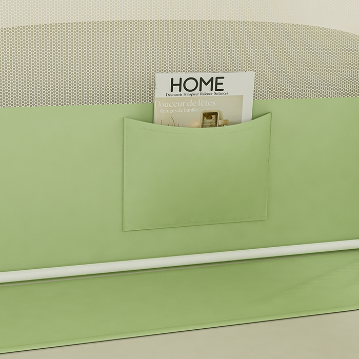 91家纺网 家纺一手货源 找家纺 冉美家纺 2025新款屋顶式遮光防尘防摔蚊帐 呆呆汪-淡雅绿