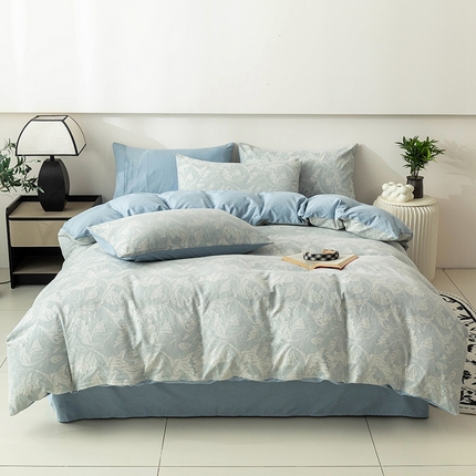 91家纺网 家纺一手货源 找家纺 （总）倾慕家纺 2025新款倾慕全棉3D立体提花纯棉系列四件套