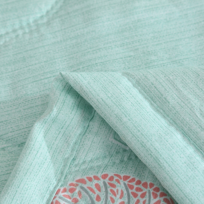 91家纺网 家纺一手货源 找家纺 被多多被业  2025新款清新印花亲肤绒超声波工艺夏凉被 北美冬青