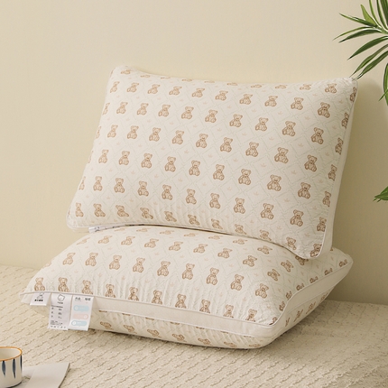 91家纺网 家纺一手货源 找家纺 （总）珍贝家纺 2025新款小熊饼干亲肤枕枕头枕芯